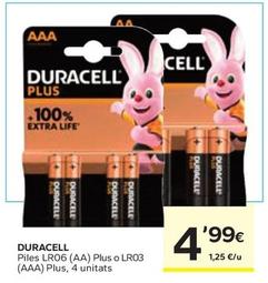 Oferta de Duracell - Piles Lr06 por 4,99€ en Caprabo