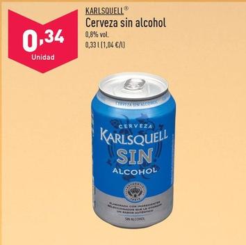 Oferta de Karlsquell - Cerveza Sin Alcohol por 0,34€ en ALDI