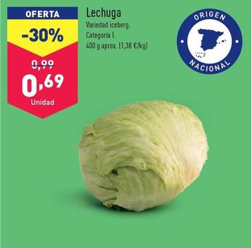 Oferta de Lechuga por 0,69€ en ALDI