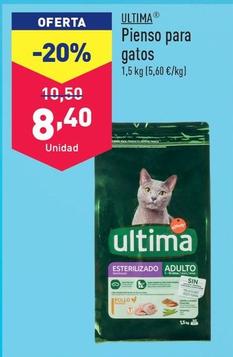 Oferta de Ultima - Pienso Para Gatos por 8,4€ en ALDI