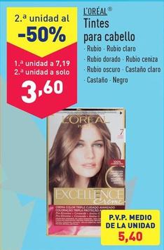 Oferta de L'oréal - Tintes Para Cabello por 7,19€ en ALDI