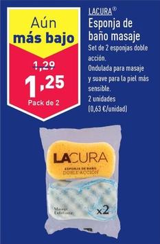 Oferta de Lacura - Esponja De Baño Masaje por 1,25€ en ALDI