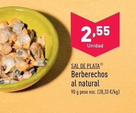 Oferta de Sal De Plata - Berberechos Al Natural por 2,55€ en ALDI