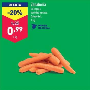 Oferta de Zanahoria por 0,99€ en ALDI