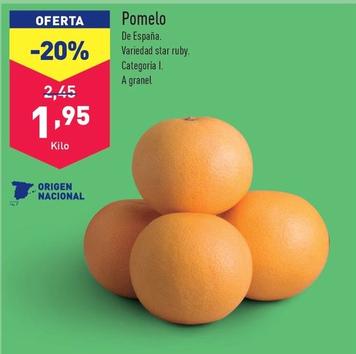Oferta de Pomelo por 1,95€ en ALDI