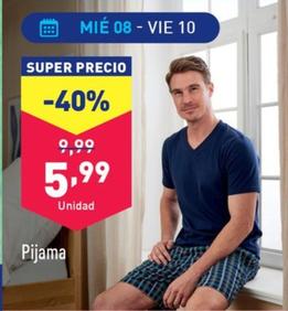 Oferta de Pijama por 5,99€ en ALDI