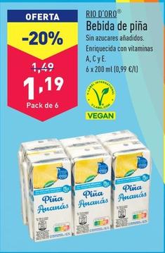 Oferta de Rio D'oro - Bebida De Pina por 1,19€ en ALDI