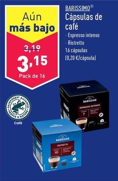 Oferta de Barissimo - Cápsulas De Café por 3,15€ en ALDI