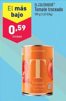 Oferta de El Cultivador - Tomate Troceado por 0,59€ en ALDI