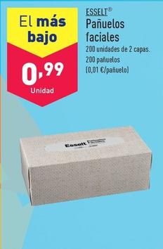 Oferta de Esselt - Pañuelos Faciales por 0,99€ en ALDI