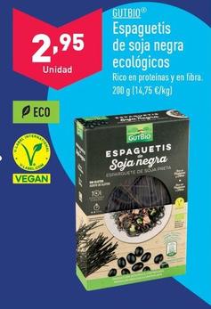 Oferta de Gutbio - Espaguetis De Soja Negra Ecológicos por 2,95€ en ALDI