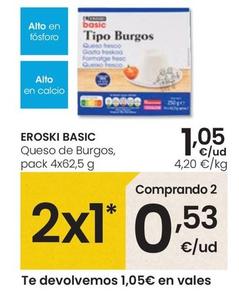 Oferta de Eroski - Basic Queso De Burgos por 1,05€ en Eroski