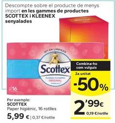 Oferta de Scottex - Paper Higiènic por 5,99€ en Caprabo