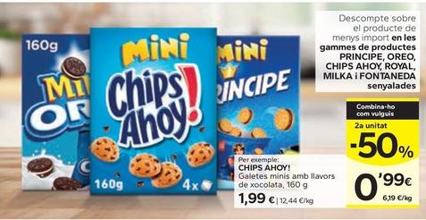 Oferta de Chips Ahoy - Galetes Minis Amb Llavors De Xocolata por 1,99€ en Caprabo
