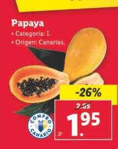 Oferta de Papaya por 1,95€ en Lidl