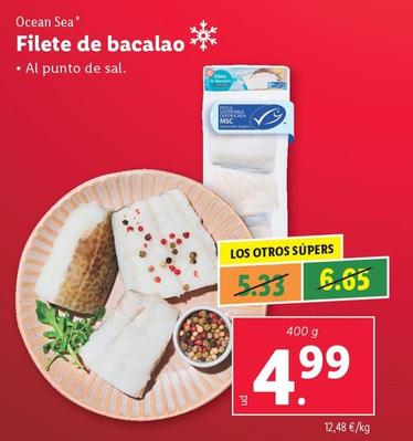 Oferta de Ocean Sea - Filete De Bacalao por 4,99€ en Lidl