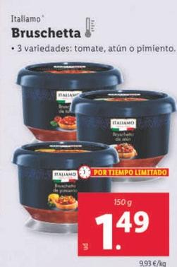 Oferta de Italiamo - Bruschetta por 1,49€ en Lidl