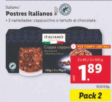 Oferta de Italiamo - Postres Italianos por 1,89€ en Lidl