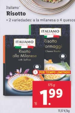 Oferta de Italiamo - Risotto por 1,99€ en Lidl