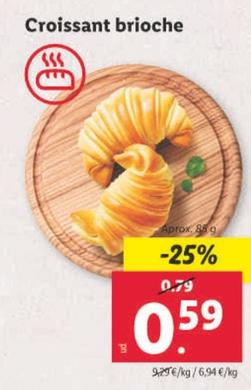 Oferta de Croissant Brioche por 0,59€ en Lidl