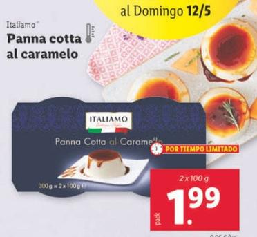 Oferta de Italiamo - Panna Cotta Al Caramelo por 1,99€ en Lidl