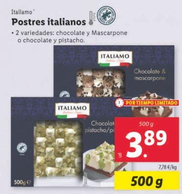 Oferta de Italiamo - Postres Italianos por 3,89€ en Lidl