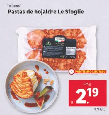 Oferta de Italiamo - Pastas De Hojaldre Le Sfoglie por 2,19€ en Lidl