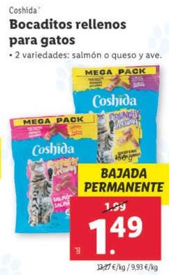 Oferta de Coshida - Bocaditos Rellenos Para Gatos por 1,49€ en Lidl