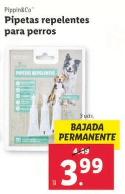 Oferta de Pippin&Co - Pipetas Repelentes Para Perros por 3,99€ en Lidl