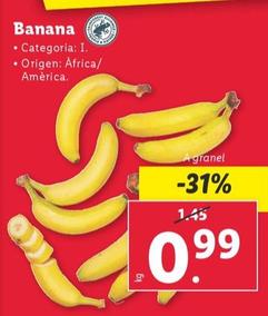 Oferta de Banana por 0,99€ en Lidl