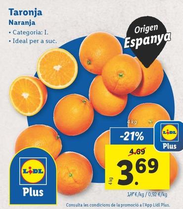 Oferta de Naranja por 3,69€ en Lidl