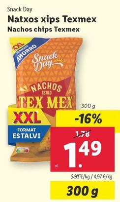 Oferta de Snack Day - Nachos Chips Texmex por 1,49€ en Lidl