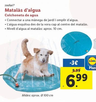 Oferta de Zoofari - Colchoneta De Agua por 6,99€ en Lidl