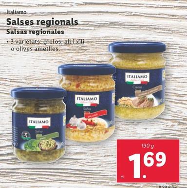 Oferta de Italiamo - Salsas Regionales por 1,69€ en Lidl