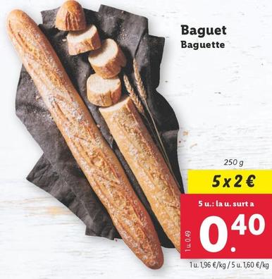 Oferta de Baguette por 1,96€ en Lidl