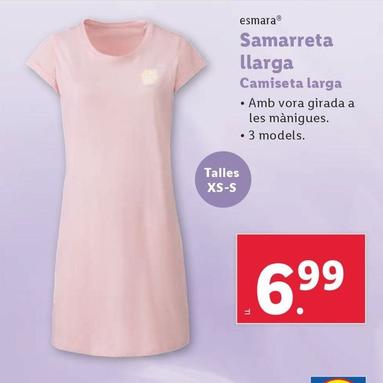 Oferta de Esmara - Camiseta Larga por 7,79€ en Lidl