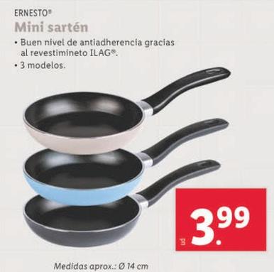Oferta de Ernesto - Mini Sarten por 3,99€ en Lidl