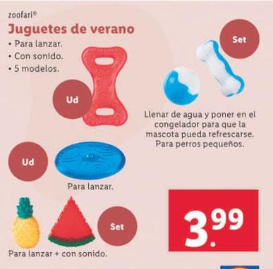 Oferta de Zoofari - Juguetes De Verano por 3,99€ en Lidl