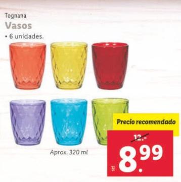 Oferta de Tognana Vasos por 8,99€ en Lidl