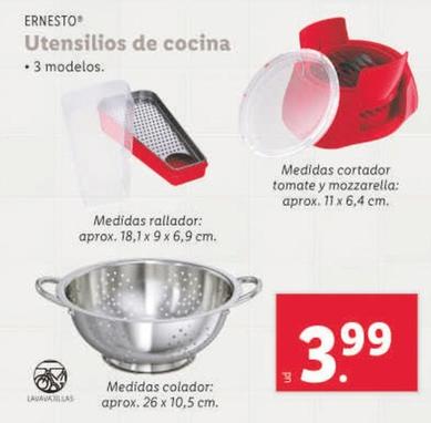 Oferta de Ernesto - Utensilios De Cocina por 3,99€ en Lidl