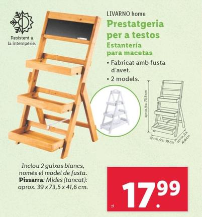 Oferta de Livarno Home - Estantería Para Macetas por 17,99€ en Lidl