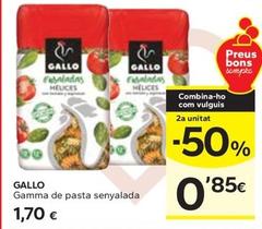 Oferta de Gallo - Gamma De Pasta Senyalada por 1,7€ en Caprabo