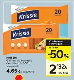 Oferta de Krissia - Gamma De Barretes De Surimi  por 4,65€ en Caprabo