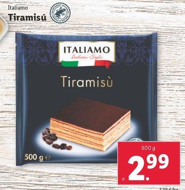 Oferta de Italiamo - Tiramisu por 2,99€ en Lidl