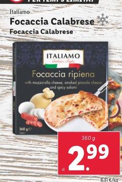 Oferta de Italiamo - Focaccia Calabrese por 2,99€ en Lidl