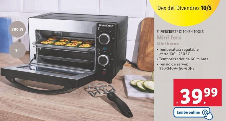 Oferta de Silvercrest Kitchen Tools - Mini Horno por 39,99€ en Lidl