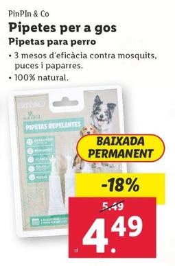 Oferta de PinPin & Co - Pipetas Para Perro por 4,49€ en Lidl