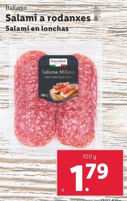 Oferta de Italiamo - Salami En Lonchas por 1,79€ en Lidl