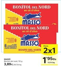 Oferta de Massó - Bonítol Del Nord por 3,89€ en Caprabo