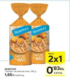 Oferta de Bicentury - "Tortitas" De Blat De Moro por 1,65€ en Caprabo